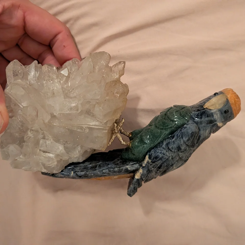 Crystal Parrot Vintage Decor